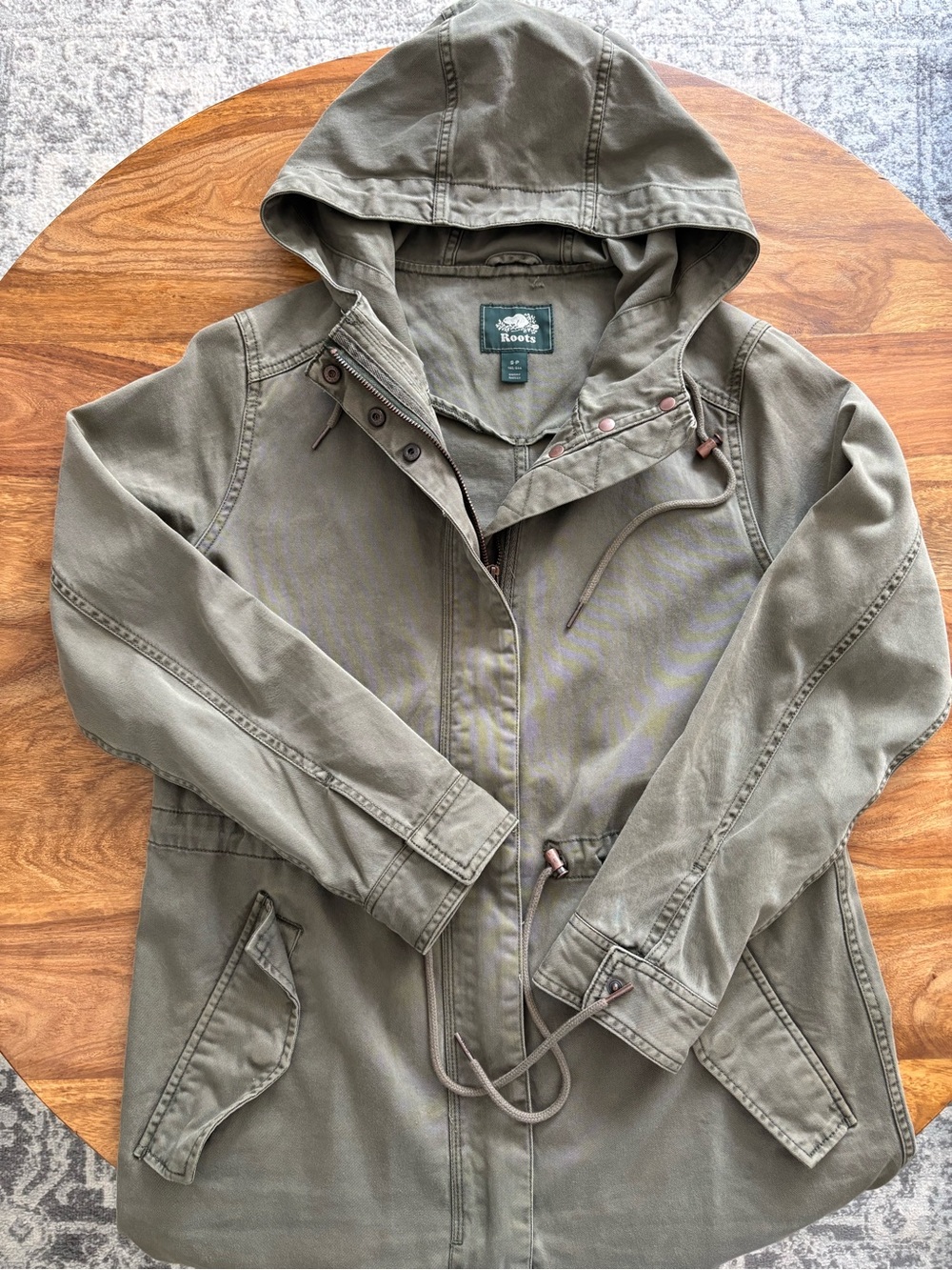 Roots Women’s Olive Green Hooded Field Jacket
